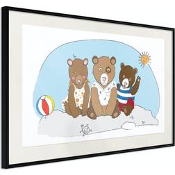 Arkiio Affisch Teddy Bears on the Beach [Poster] 30x20 Poster